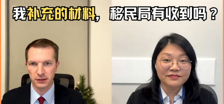 我补充的材料，移民局有收到吗？