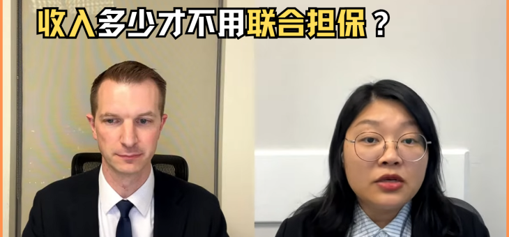 收入需要多少才不需要联合担保人？