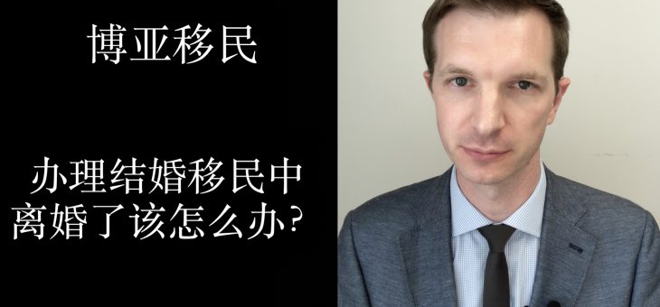 办理结婚移民的过程中离婚了怎么办？